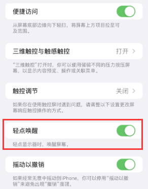 惠安苹果授权维修站分享iPhone轻点无法唤醒怎么办