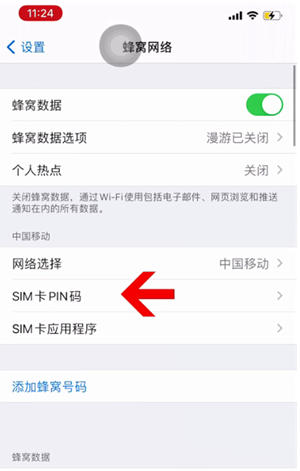 惠安苹果14维修网分享如何给iPhone14的SIM卡设置密码 